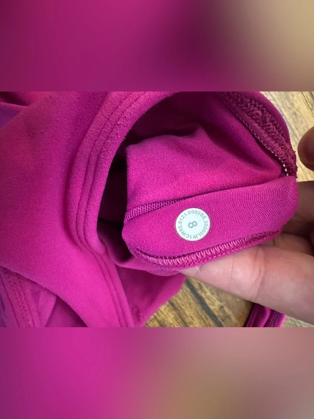 Lululemon Pink Seamless Crop Top Size 8